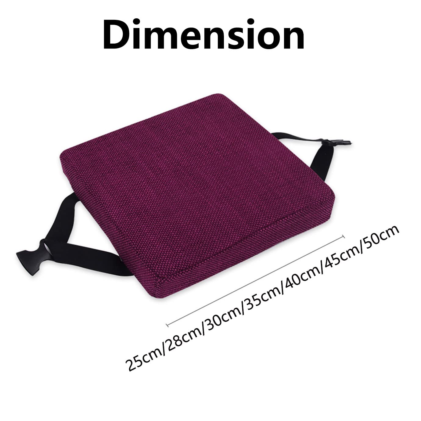 Cuscino Per Sedia Quadrato Antiscivolo - Grigio Scuro, Comodo Per Casa E Ufficio - Foto 8