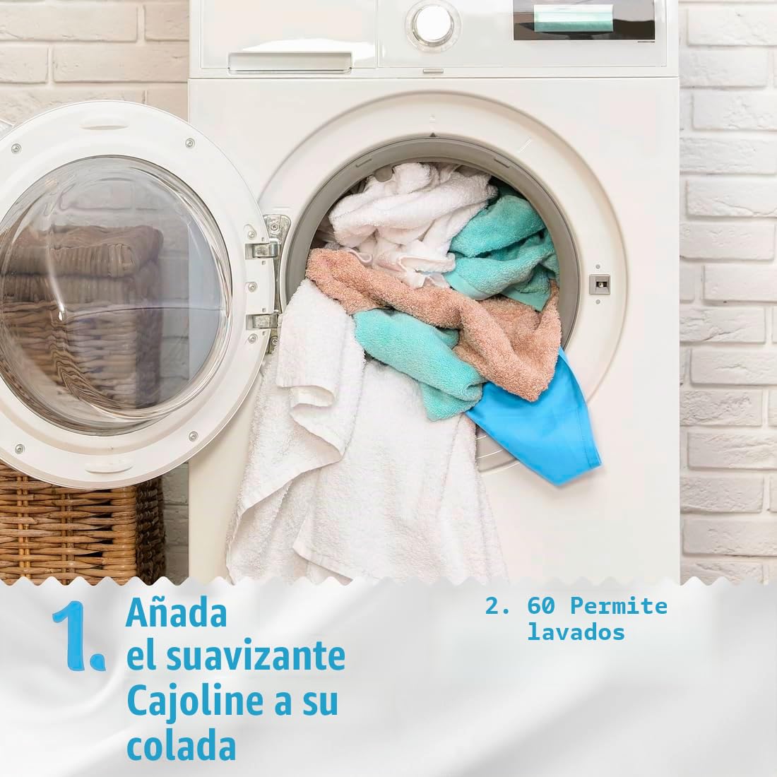 CAJOLINE - Suavizante en botella - 360 lavados - el original hipoalergénico - fragancia suave y pura - adecuado para pieles sensibles (lote prOMO de 6 x 60)