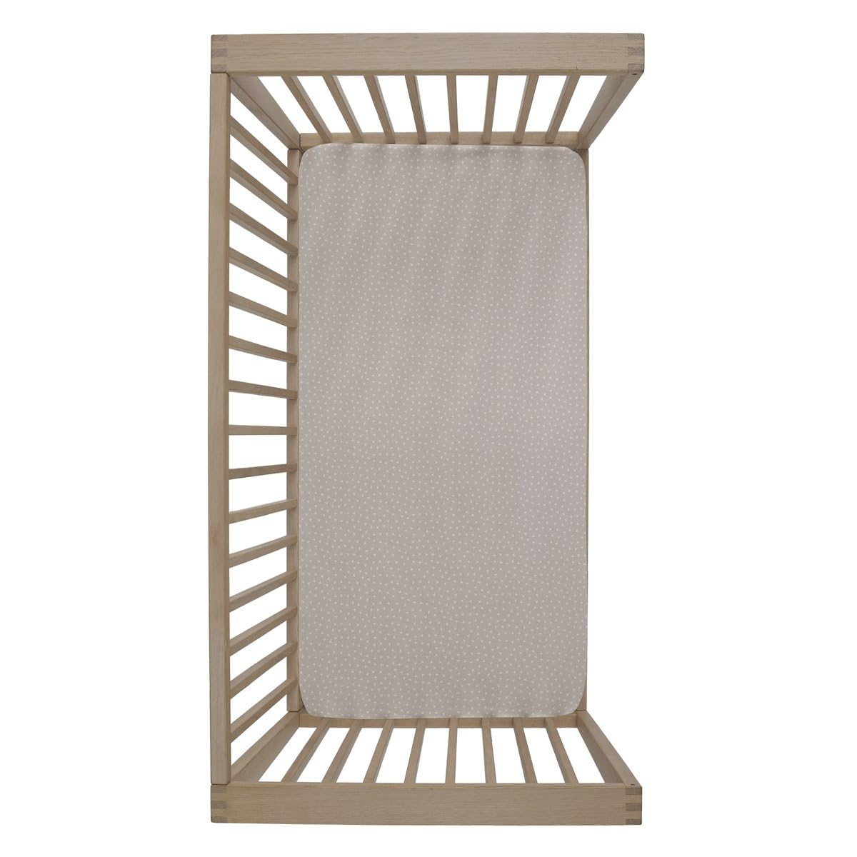 Cambrass - Sabana Bajera algodón - Sabana Ajustable con Gomas - Ropa de Cama para bebé con Tratamiento Sanitized -Bajera 2 Uds. 60x120x17 Cm Abete Beige