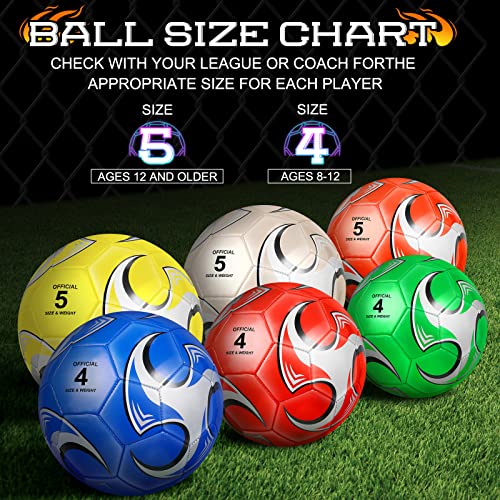 Deekin-6-Pcs-Soccer-Ball-with-Pump-Official-Outside-Sport-Soccer-Machine-Stitched-Ball-for-Training-Practice-Gift-for-Child-Adult Deekin 6 Pcs Soccer Ball with Pump Official Outside Sport Soccer Machine Stitched Ball for Training Practice Gift for Child Adult