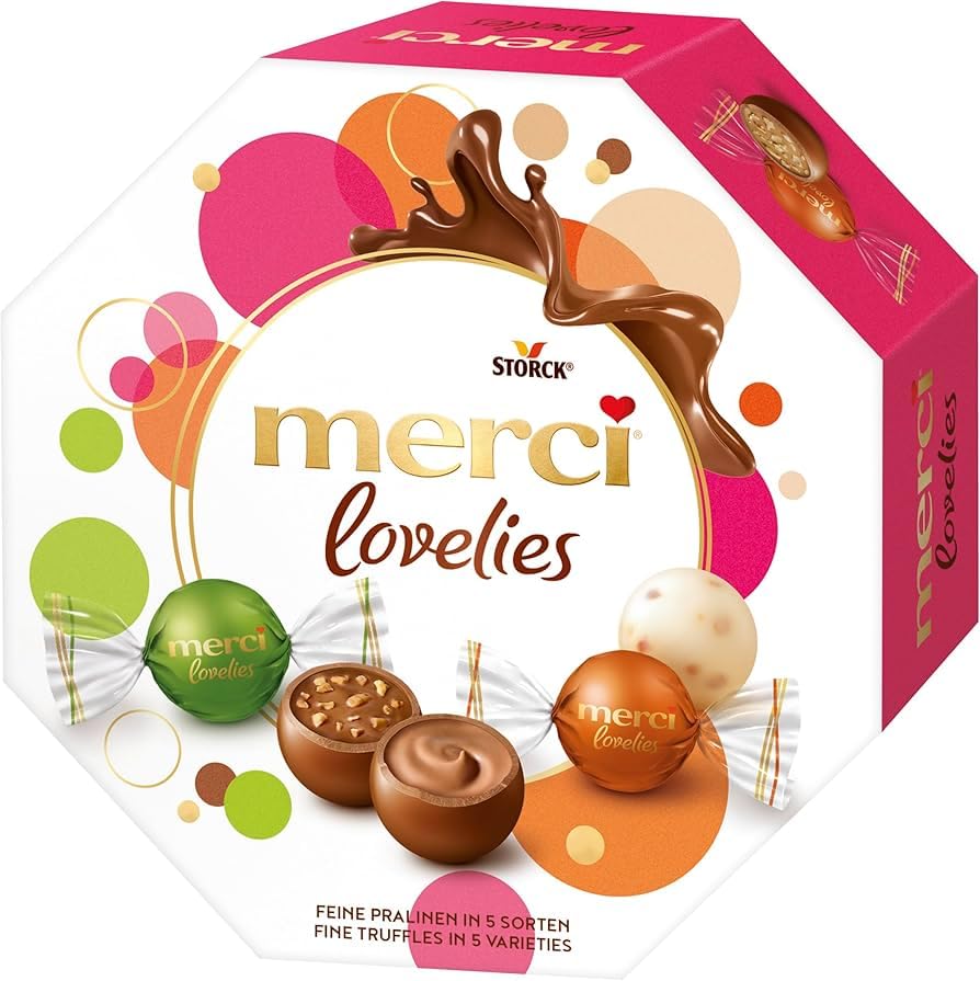 Merci Lovelies Classic Praline Mix 7 x 185g : Amazon.com.be: Grocery