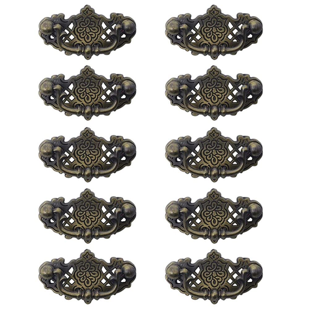 Poignées armoire cuisine bronze antique pour remplacer des boutons abîmés x10