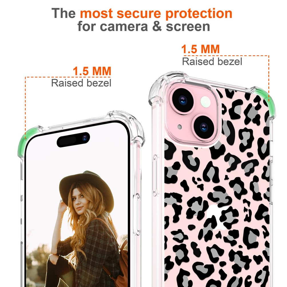 Hungo Compatible For IPhone 15 Plus Case Floral Flower