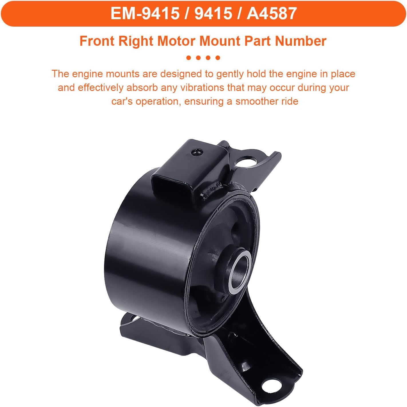 Engine Motor Mount Compatible with 2009 2010 2011 2012 2013 2014 2015 Honda Pilot 3.5L-V6 FWD (Front Wheel Drive)