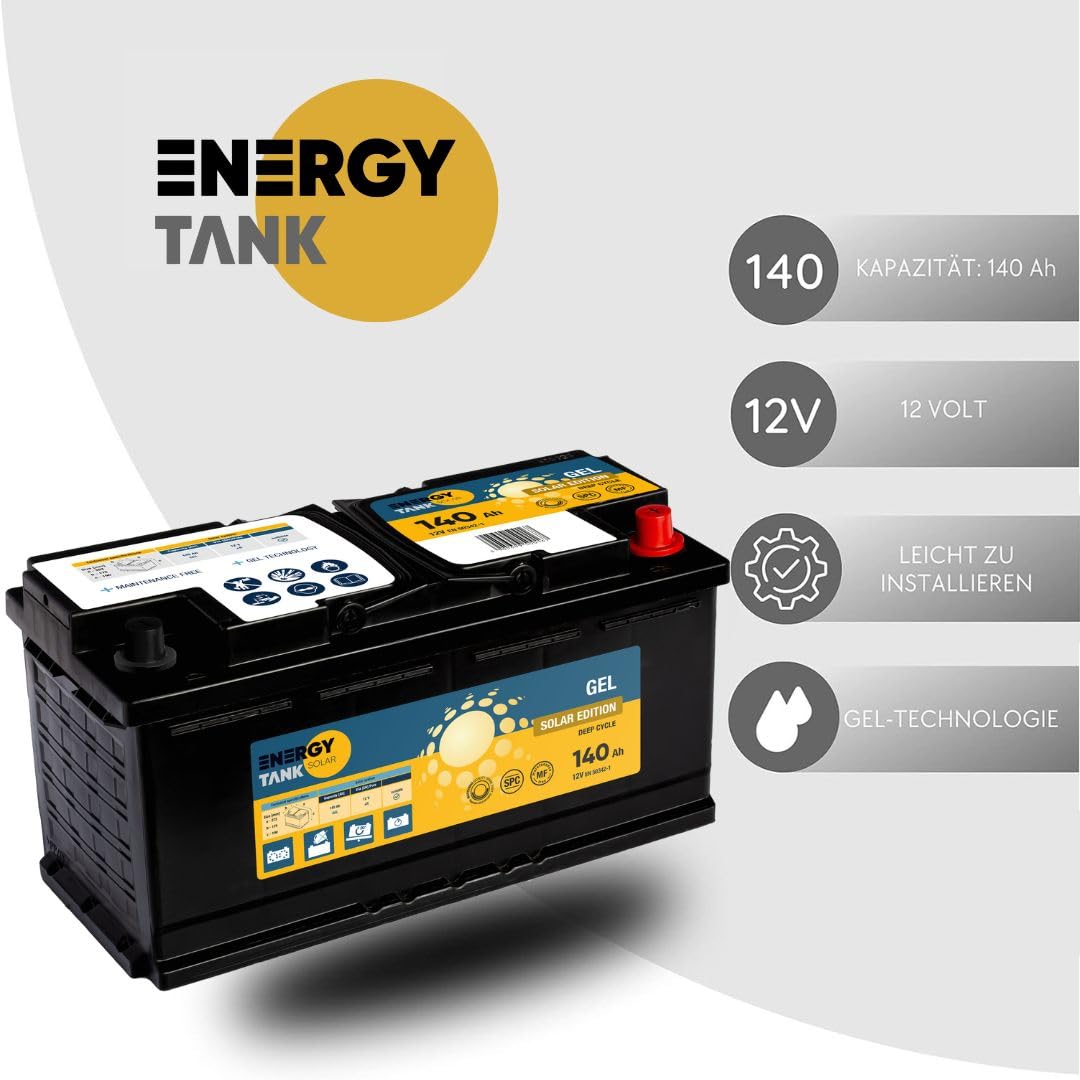 Autobatterie 12V 140 Ah - Gel Solarbatterie