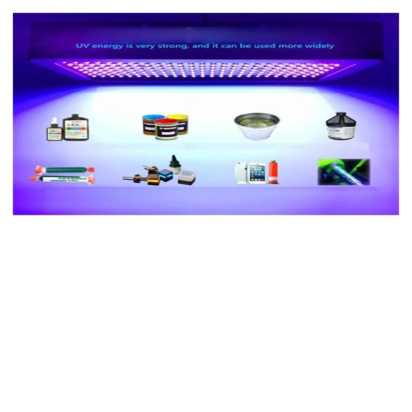 Lampada per polimerizzazione UV Lampada polimerizzante for resina UV 4000W for stampante 3D SLA/DLP Solidifica resina fotosensibile 405nm 395nm 365nm Colla UV con fai da te(365nm)