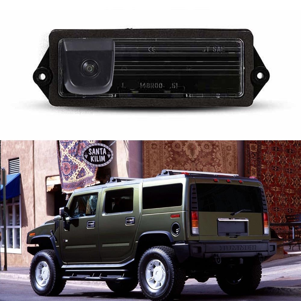 Kamera cofania, wodoszczelna, widoczność w nocy, kamera wspomagająca parkowanie, system cofania, lampa tablicy rejestracyjnej, zamiennik do Hummer H2 GM 2003-2007/Cadillac Deville 1994-1999/Seville