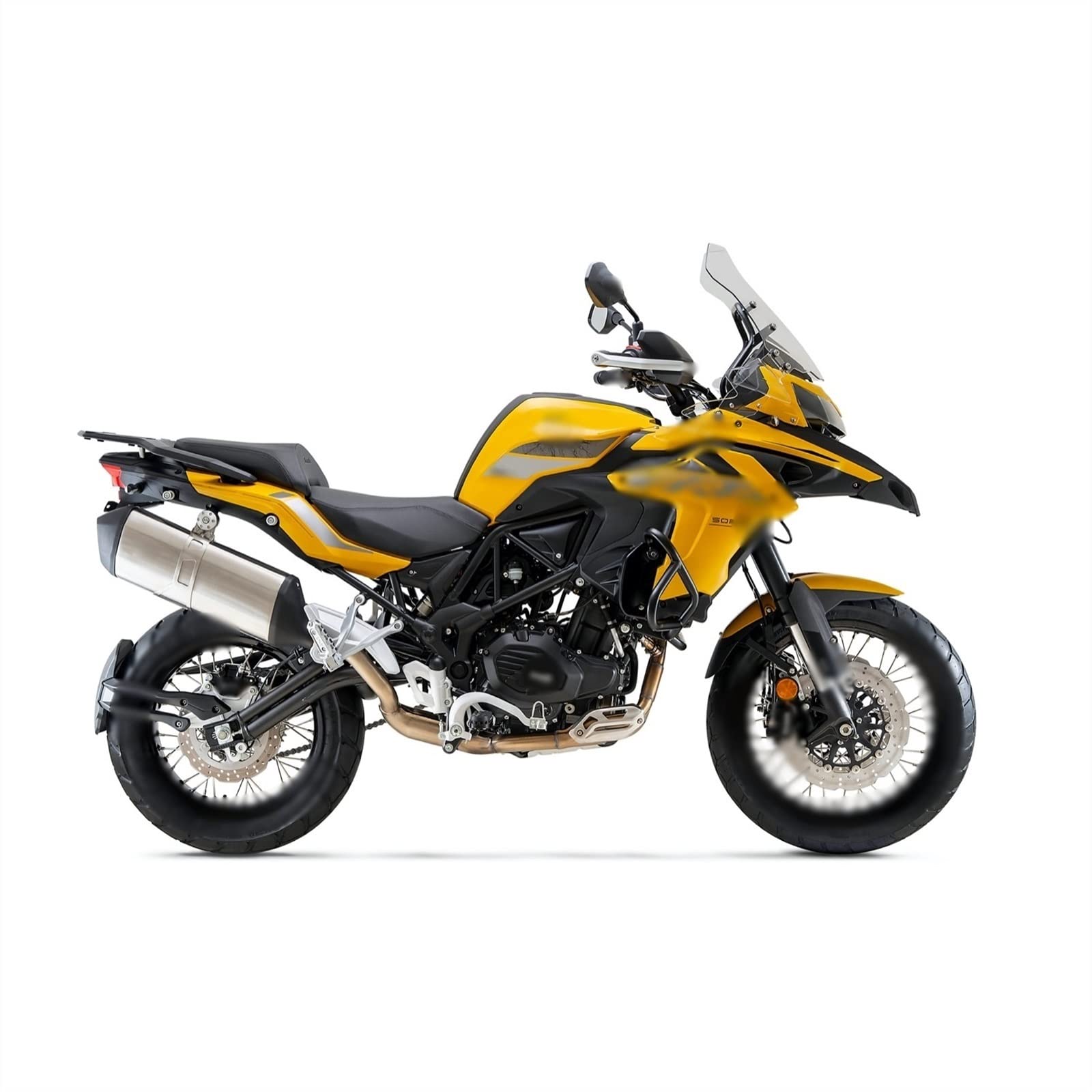 per Benelli per TRK 502X per TRK 505 X Moto Slip On Tubo di Scarico Fuga Centrale di Collegamento Tubo Db Killer Silenziatore di Scarico QAQMHVCVB(5)
