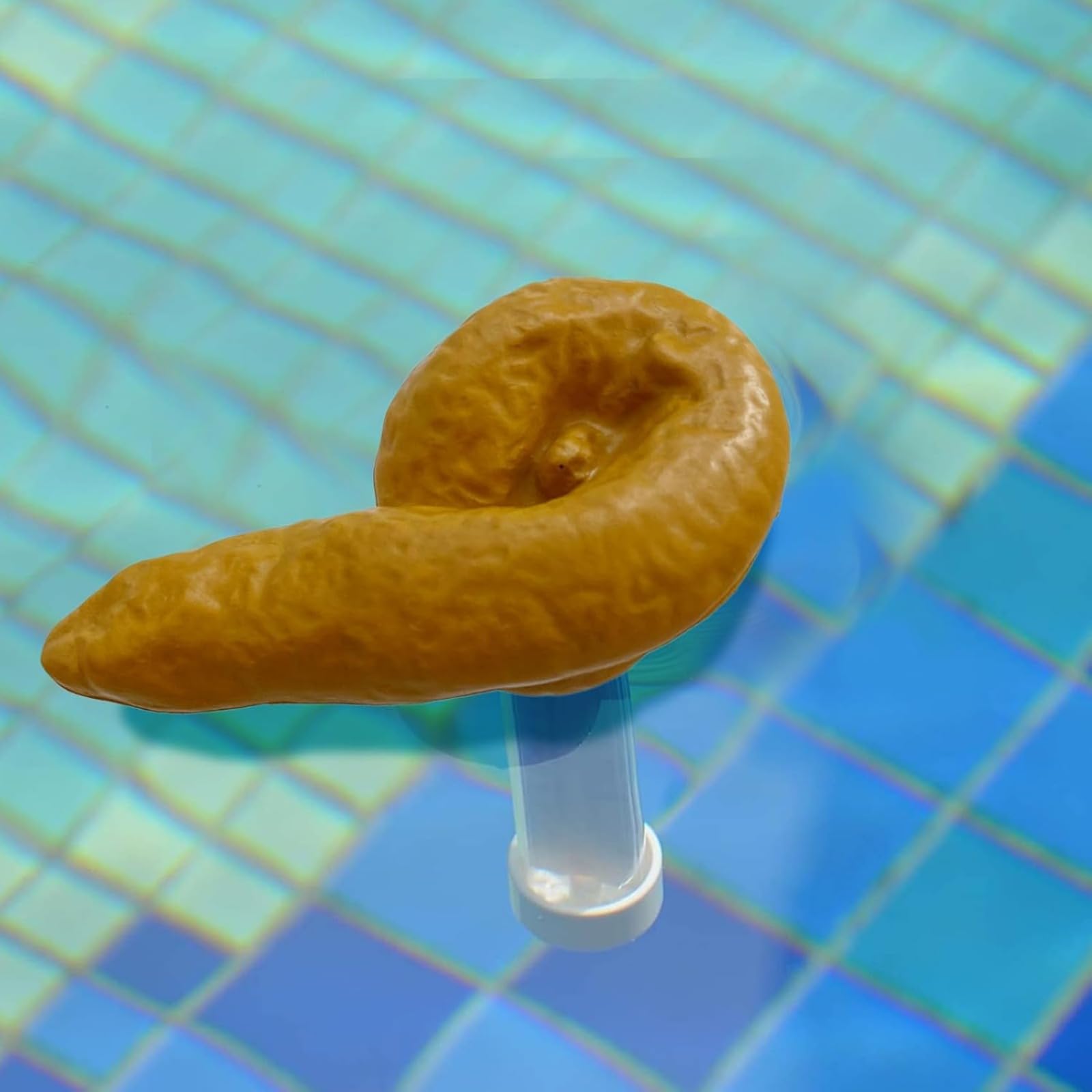 Floating Poop Shape Pool Thermometer - Funny Prank Water Temperature Gauge