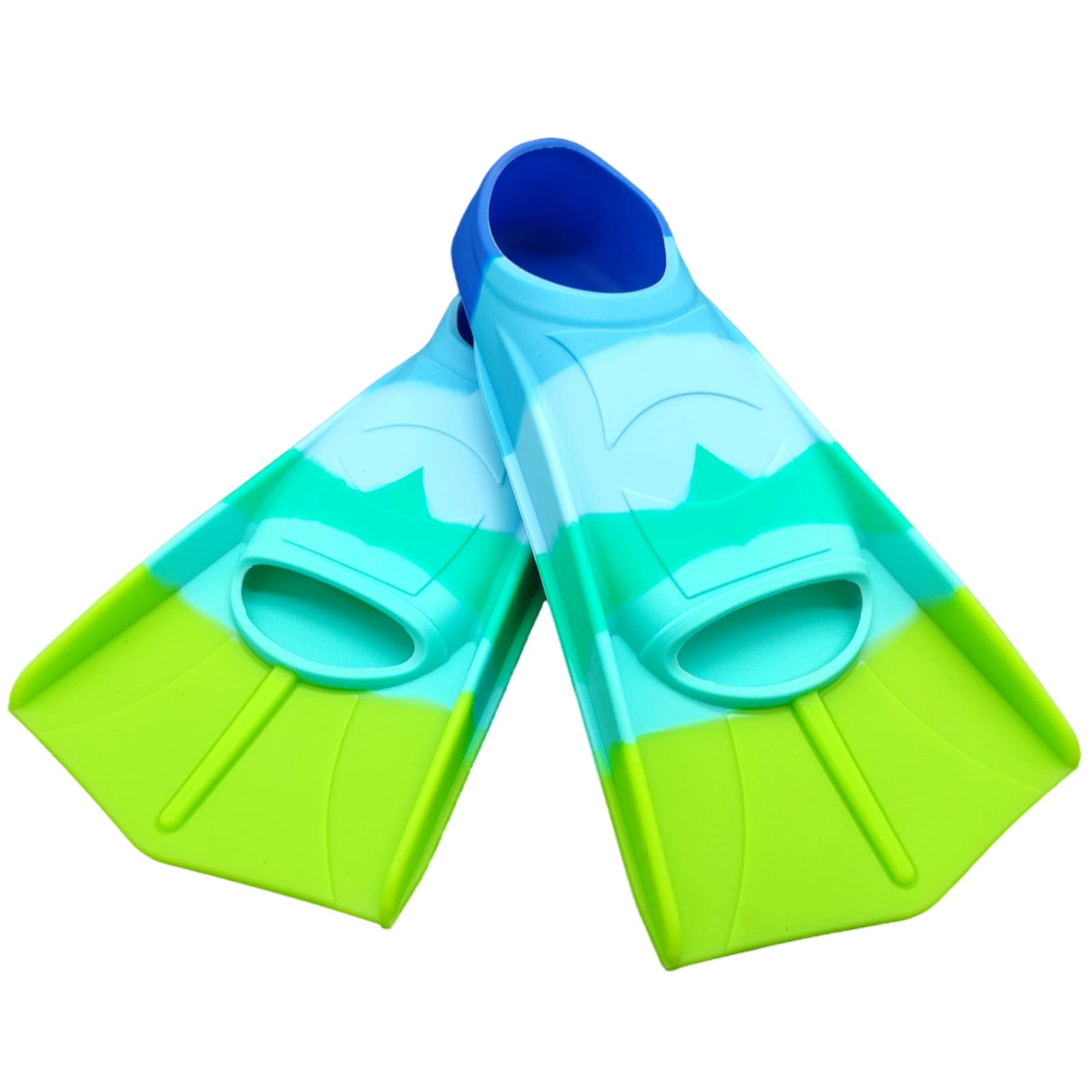 Swimming Training Fins,Comfortable Silicone Flippers for Swimming and Diving,Size Suitable Kids Girls Boys Adult