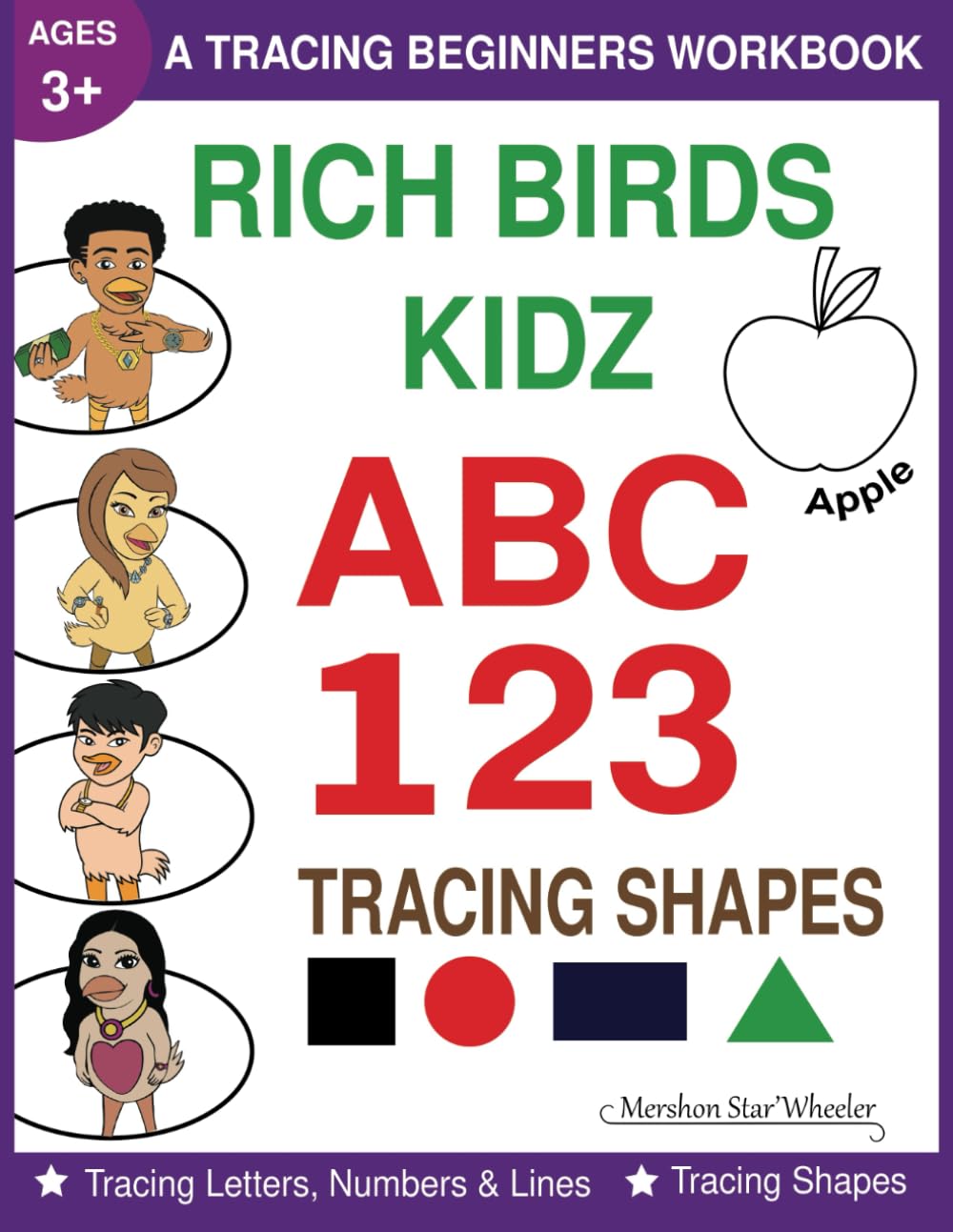 Rich Birds Kidz: A Tracing Beginners Workbook Paperback – 23 Oct. 2022