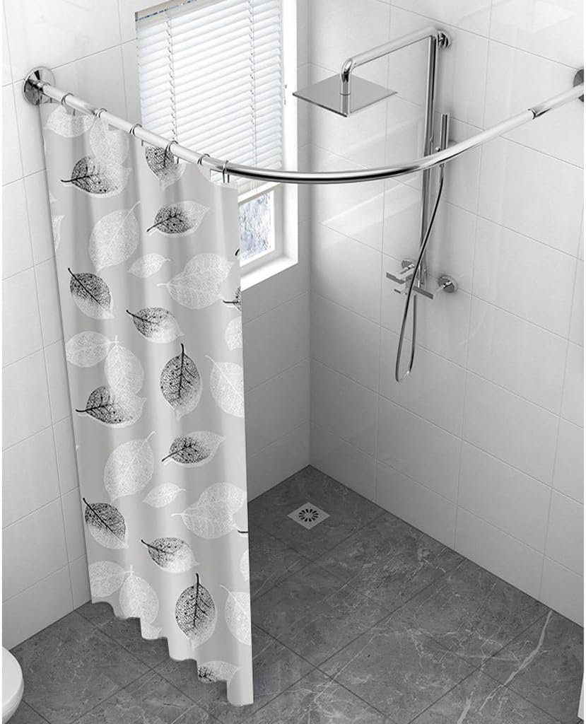 Shower Liner Shower Curtain PEVA Shower Liner Bath Shower Curtain Bathroom Partition Curtain Home Shower Curtain with Hook Suitable for Bathroom (Size : W180xH200cm) ()