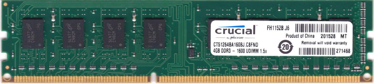 Crucial DDR3 RAM 16GB Crucial 16GB (2x8GB) DDR3 1600MHz PC3-12800 Desktop RAM Kit - 240-pin Non-ECC Memoria Ram DDR3 8 GB