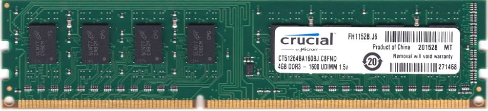 【まとめ売り】Crucial 4GB×2枚　 DDR3 1600MHz H Crucial 4GB Kit (2GBx2) DDR2 800MHz (PC2-6400) CL6
