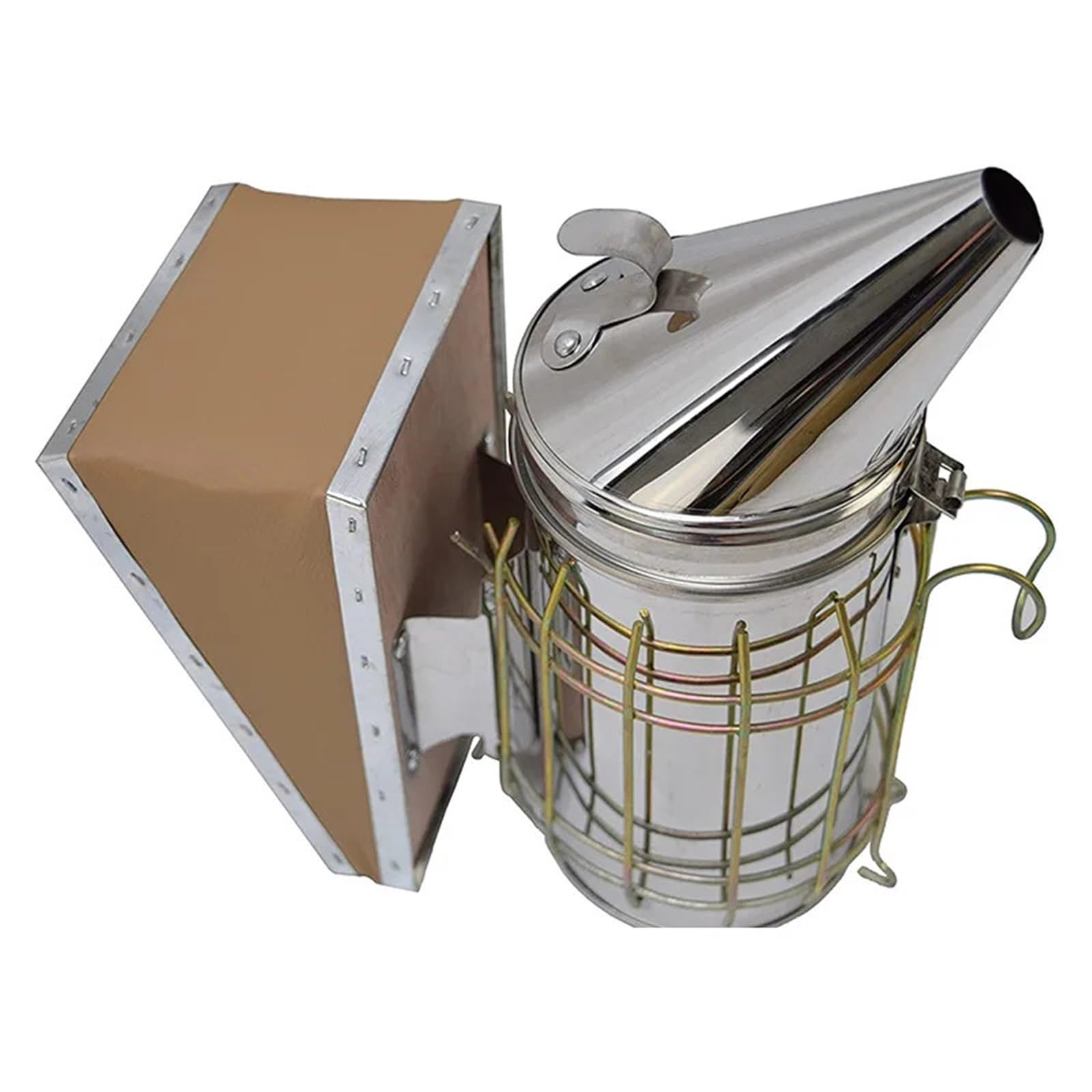 1 pz spruzzatore di fumo in acciaio inossidabile affumicatore for apicoltura apicoltore dedicato affumicatore for attrezzatura for apicoltura