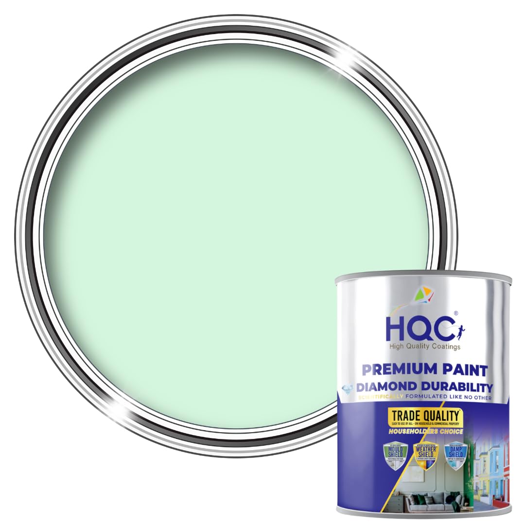 HQC Barn Paint 2.5L | Garden & Outdoor Paint | Quick-Drying, Protection Mint Green — image 1