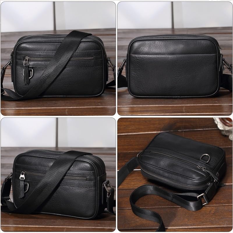 JSEIAJB Crossbody bag Messenger Bag Men's crossbody bag top layer cowhide bag for men3