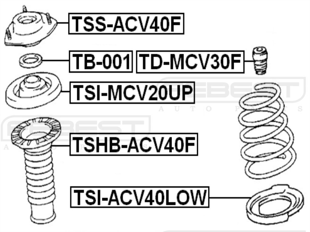 Amazon.com: 4860933210 - Front Shock Absorber Support For Toyota 