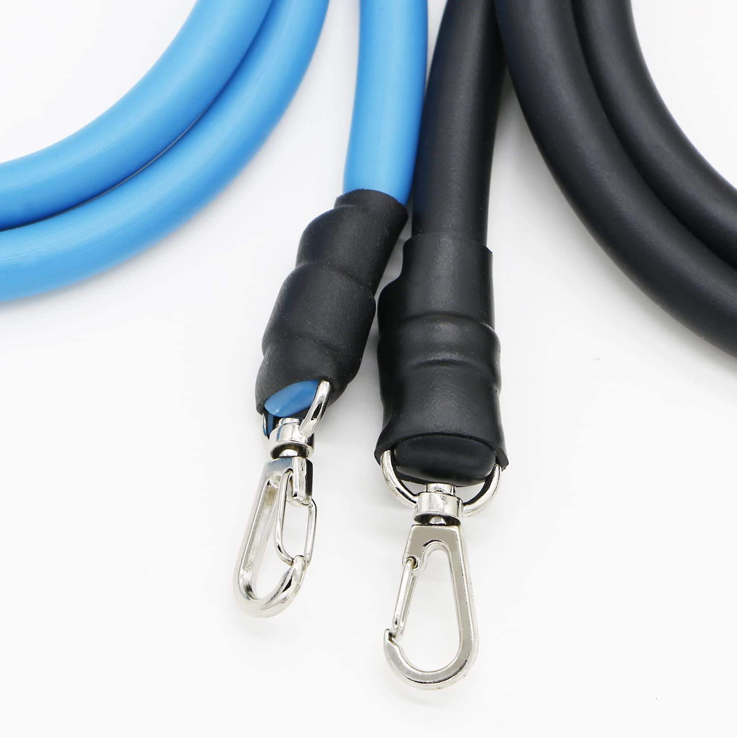 JXE - Set di fasce elastiche di resistenza per esercizi di fitness, set con tubi di resistenza, maniglie, cinghie per caviglia, ancoraggio porta, guide di allenamento, borsa per il trasporto