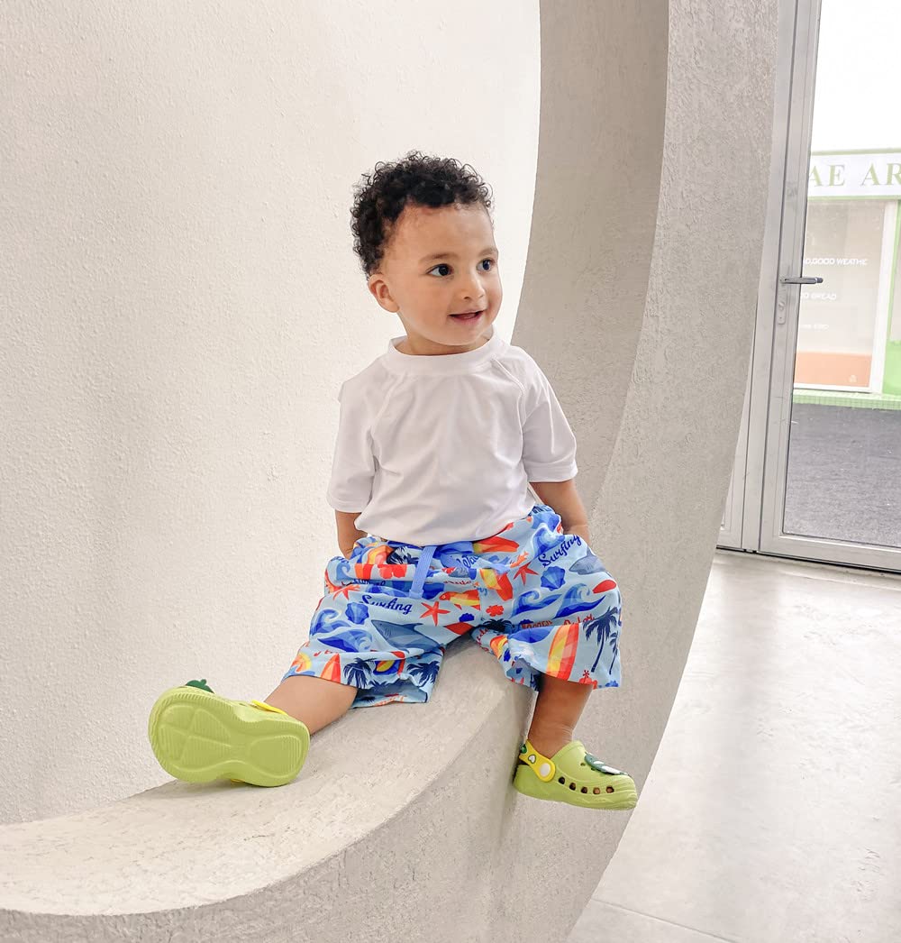 LACOFIA Zuecos de jardín para Infantil niños Sandalias Clogs de Playa/Piscina Antideslizantes Zapatillas de Verano para niños