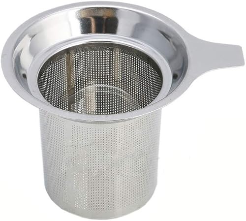 Infusor de té de malla de acero inoxidable, taza de tetera reutilizable, colador de té, filtro de especias de hojas sueltas, 1 ud