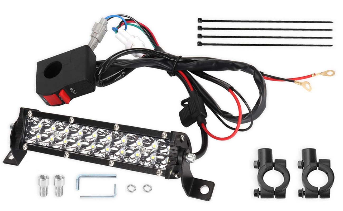 Amazon.com: Headlight LED Light Bar Kit USB Switch for CRF110