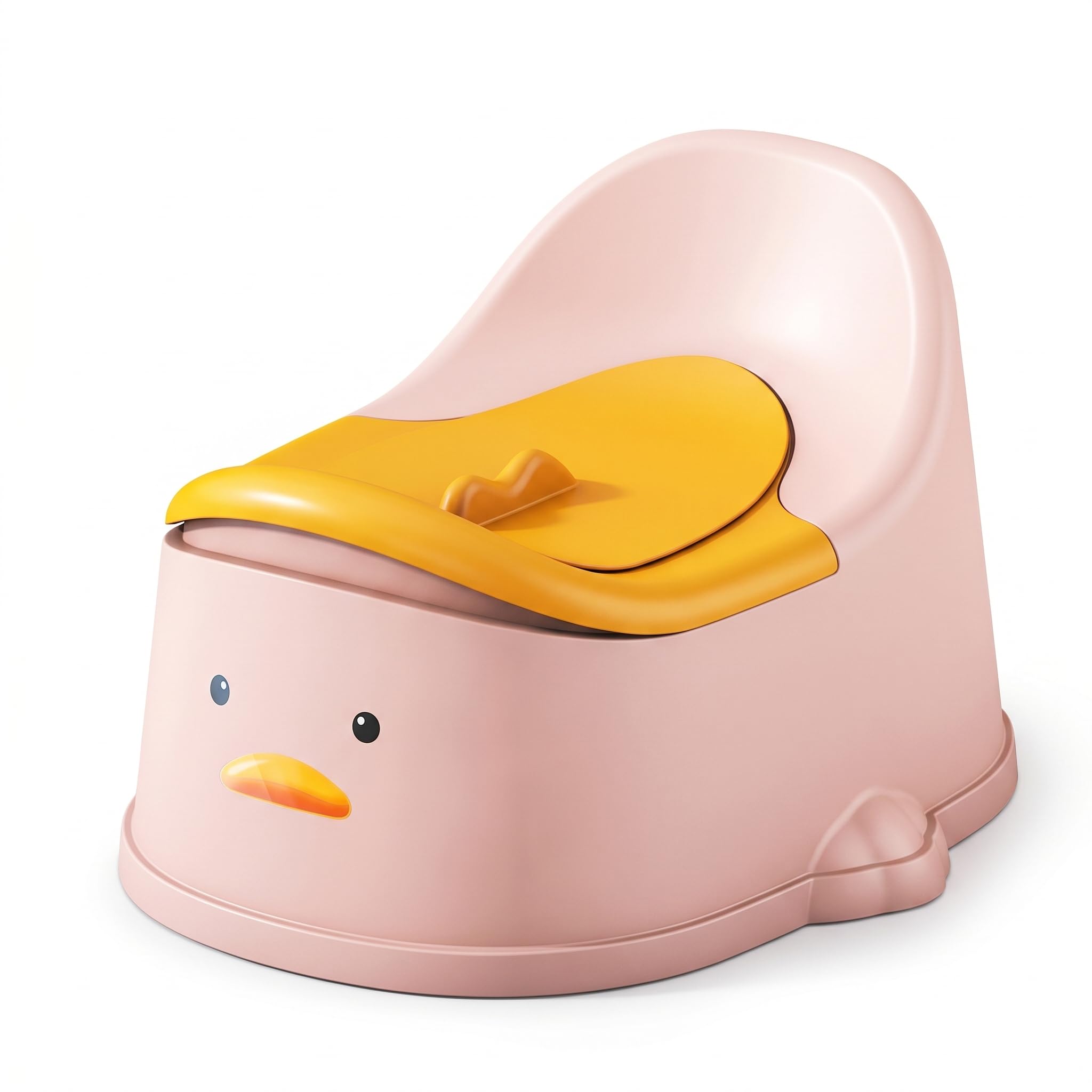 Vasino, WC per imparare a usare il vasino per bambini piccoli, antispruzzo e facile da pulire, supporto con schienale alto, (piccolo, 0-2 anni), stile-2 ;1
