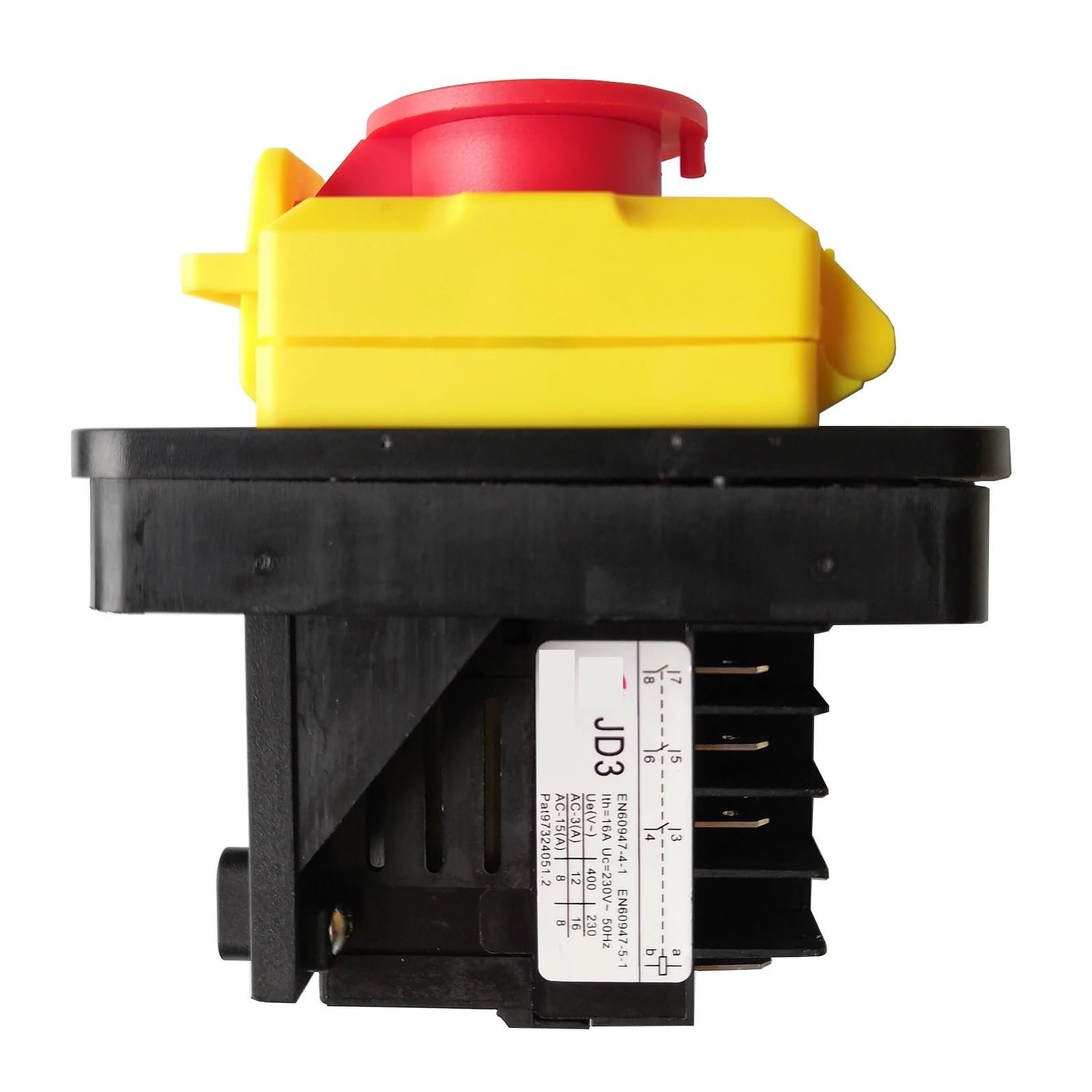 IDGTTLDF Emergency Stop Switch KJD11 JD3 8 Pins 16A 230V Waterproof Electromagnetic On Off Pushbutton Switches Industrial Push Button Switch