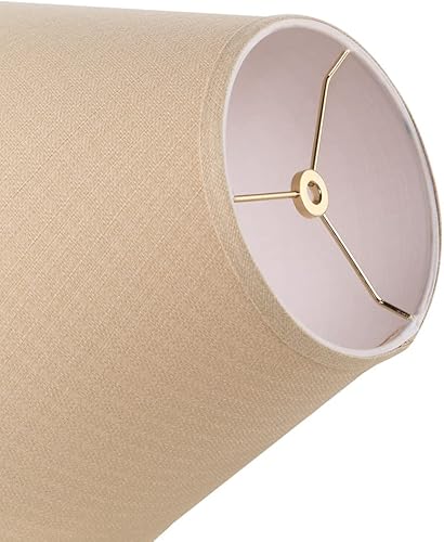 Miniatura 3 de Aspen Creative 32692 - Pantalla para lámpara de araña con forma de imperio de transición, sepia, parte superior de 7 pulgadas x 13 pulgadas inferior