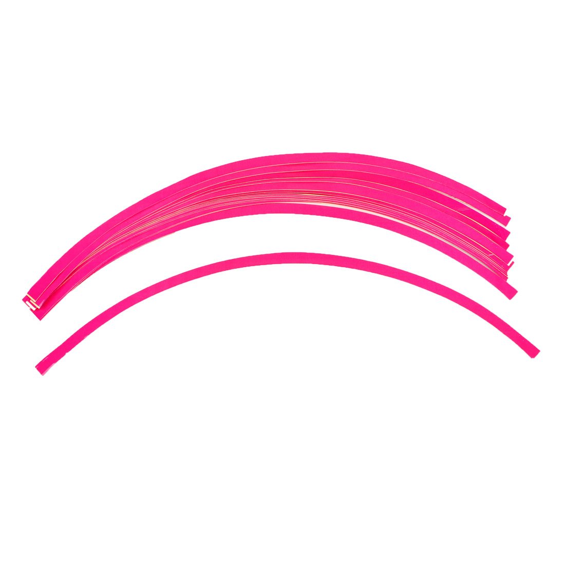 Qtqgoitem 16pcs 18" Length Hot Pink Car Decal Tire Rim Decoration Sticker (model: 5a9 cff 9d9 242 6d9)