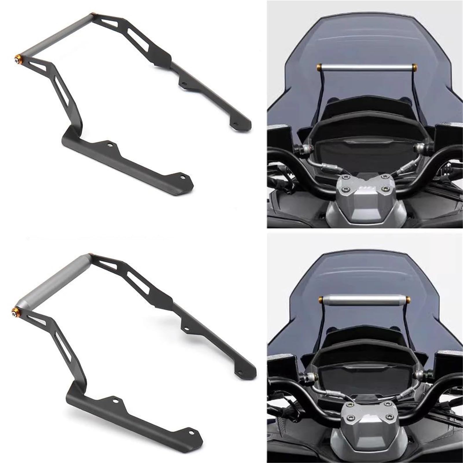 Support De Fixation Téléphone Et GPS pour Moto pour Aprilia SRGT 200 SR GT200 GT 2022 - sur La Colonne Direction Extension Guidon Phone D'extension Adaptateur(22 mm)
