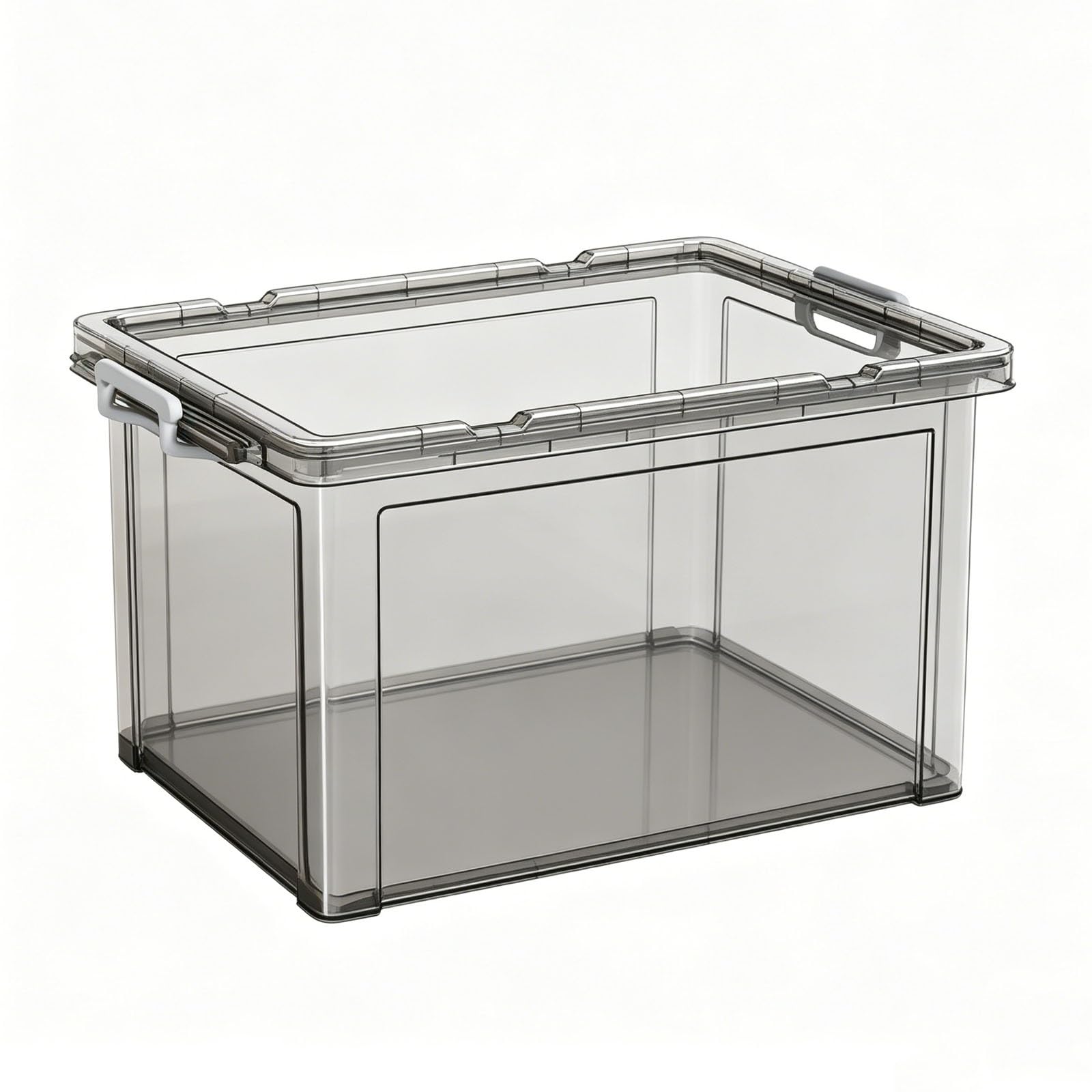 MPGRFJC Clear Plastic Storage Boxes with Lids,Large Stackable