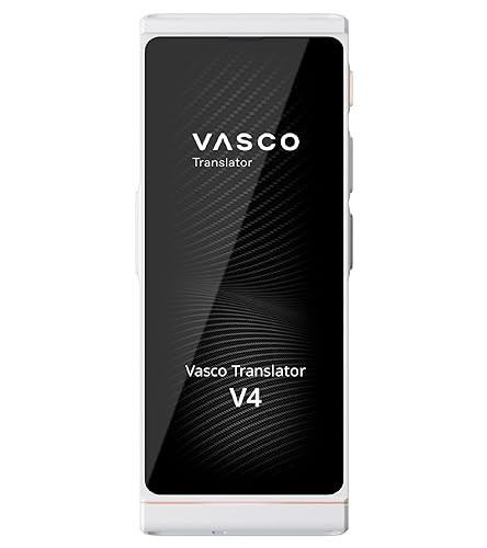 Vasco V4 Language Translator Device | 112 Languages | Free Lifetime Internet in Almost 200 Countries | Pearl White