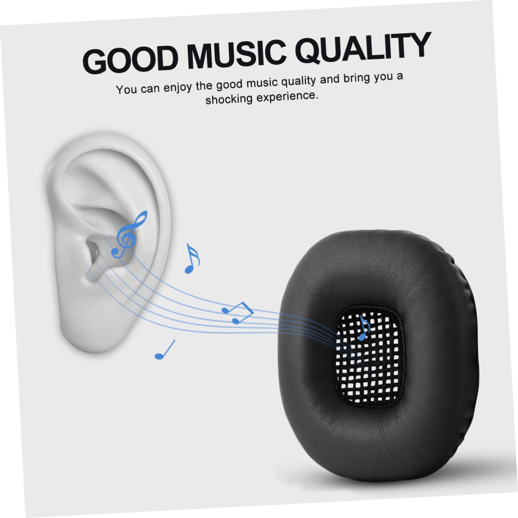 Uonlytech 3 Paia Auricolare in Cotone Cuscinetto Auricolare Per Sostituzione Delle Cuffie Cuscino Auricolare Per Major Cuscinetti Auricolari Per Cuffie Auricolari Pelle Proteica