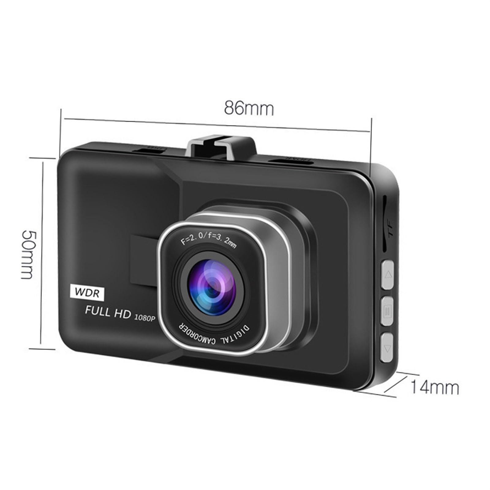 Videocamera Video registratore for Auto HD Visione Notturna Monitor for Auto Assicurazione Auto Montato su Auto
