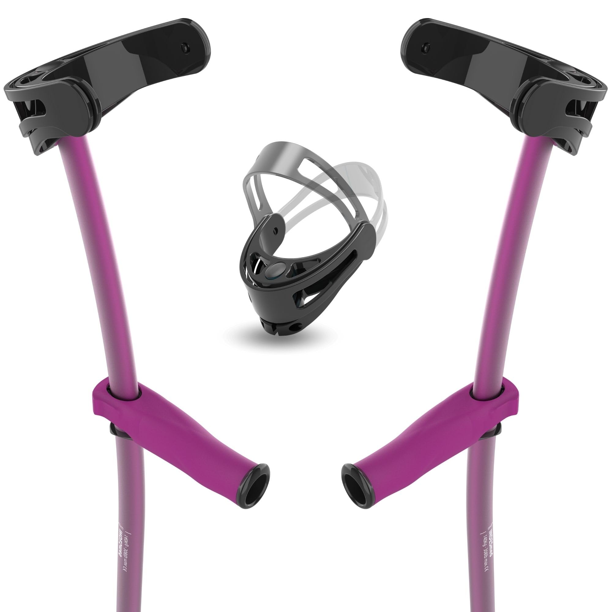 INDESmed 100% Carbon Fiber Forearm Crutches, The World's Lightest Crutch (1 Pair/2 Units) Precisely Adjustable Handle, Ergonomic Design Prevents Tendonitis And Hand Pain, Orange, M (5.4-5.75 Ft - View #12