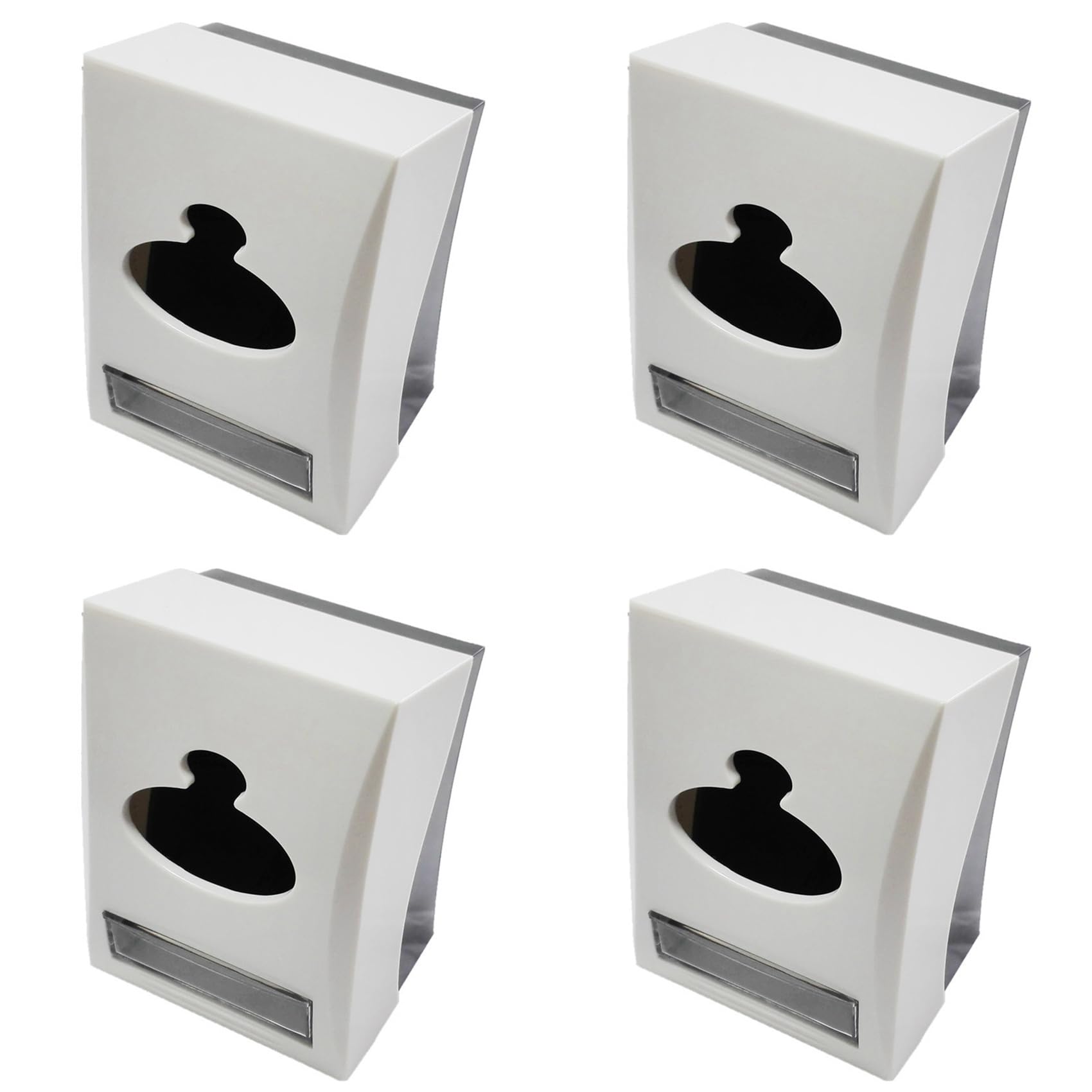Hndhbfgrt 4X Table Top Restaurant Tissue Dispenser Napkin and Toothpick Holder Paper Roll Holder for Hotel
