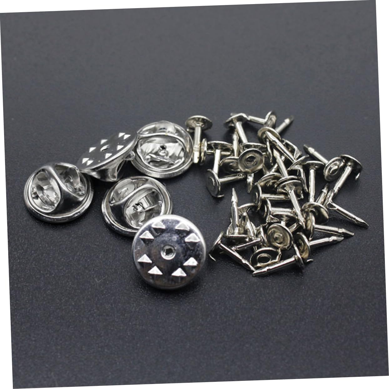 Gatuida 150 Set Copper Brooch Badge Pin Accessories for DIY Crafts Tie Tack with Clutch Pin Backs Mixed Color Brooches for Jewelry Making Craft Projects