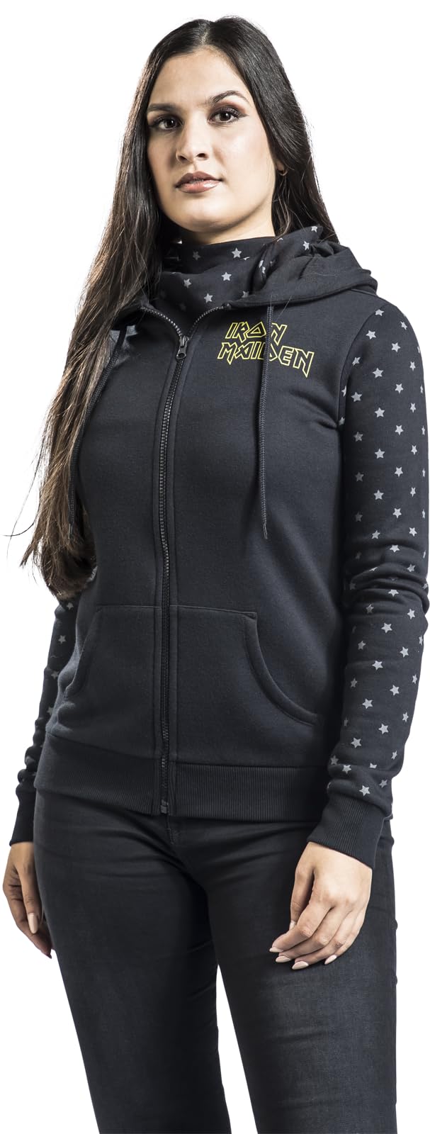 Iron Maiden Fear of The Dark Frauen Kapuzenjacke schwarz Band-Merch, Bands