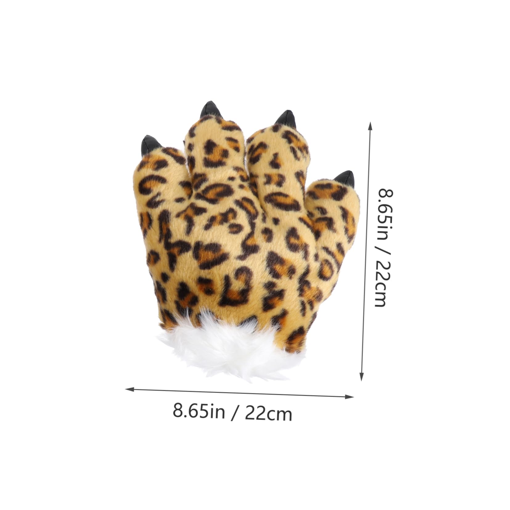 PACKOVE 1 Pair gloves werewolf costume glove winter mittens for kids wolf paw costume leopard mittens Festival halloween animal costume dress for kids headband child cosplay cloth