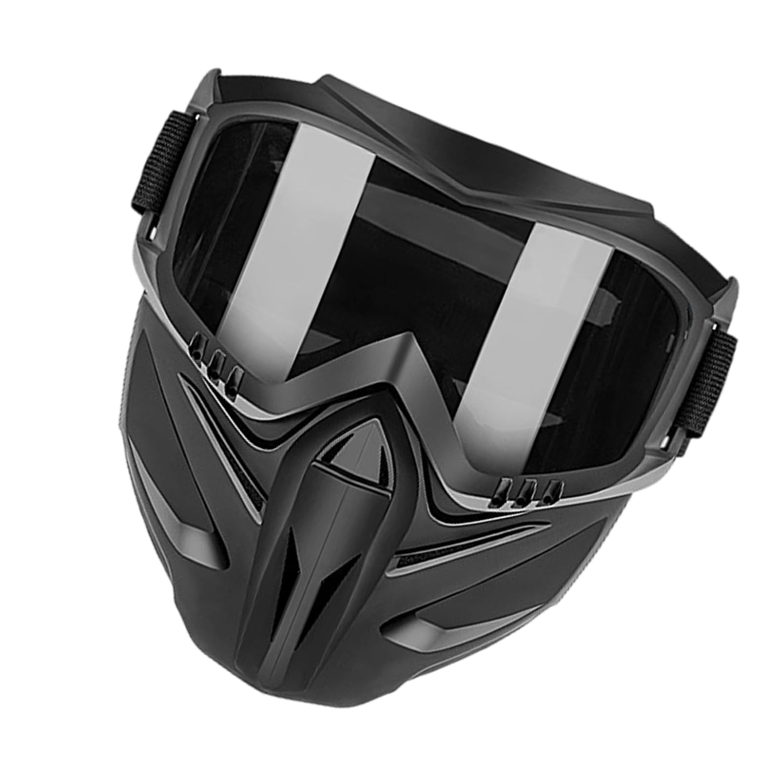 HTU Máscara de soldadura desmontable, protección facial anti polvo para corte, impacto y deportes, diseño antivaho, 10 piezas