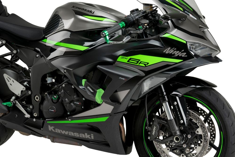 Amazon.com: Puig Frame Sliders PRO 2.0 Kawasaki ZX-6R Ninja 24
