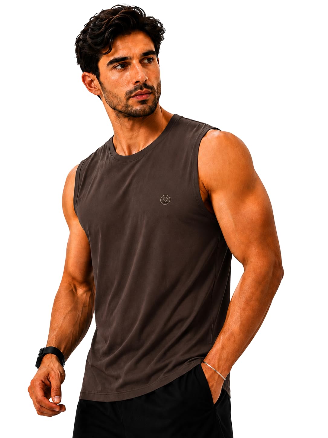 CHKOKKO Sleeveless T Shirts Gym Vest for Men Workout Solid Premium Cotton Blend Tank Top for Man Running Vest Sando Gym Wear Lightweight Breathable Casual Summer Wear Boys