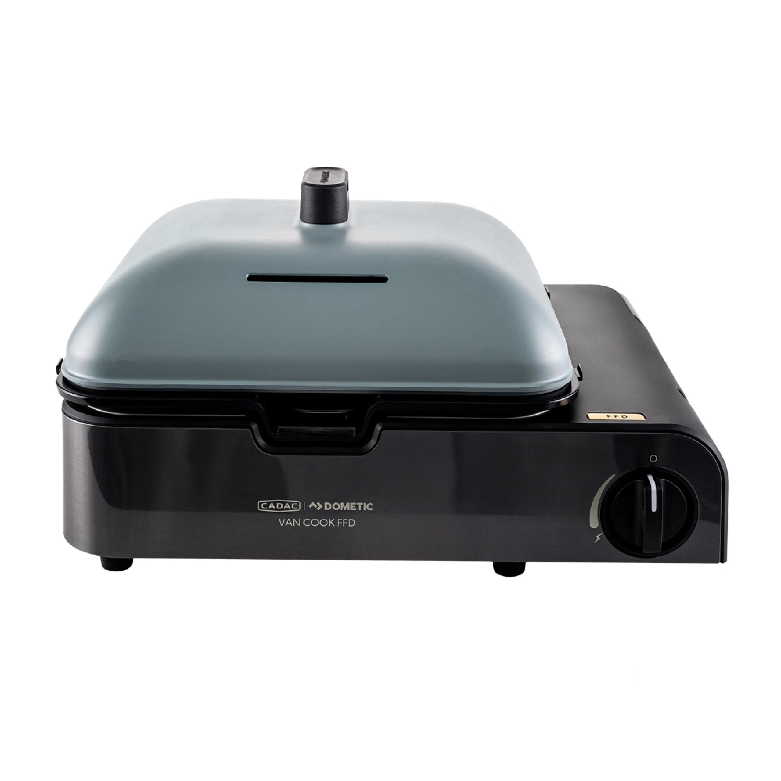 CADAC Van Cook FFD Combo BBQ Compact de Camping avec Protection FFD, Grille GreenGrill & Porte-Percolateur