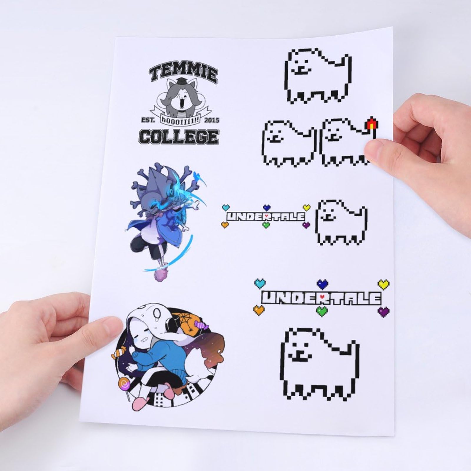 undertale　紙製雑貨　戌年　特典　犬みくじ　4点セット＋ステッカー undertale 紙製雑貨 戌年 特典 犬みくじ 4点セット＋ステッカー