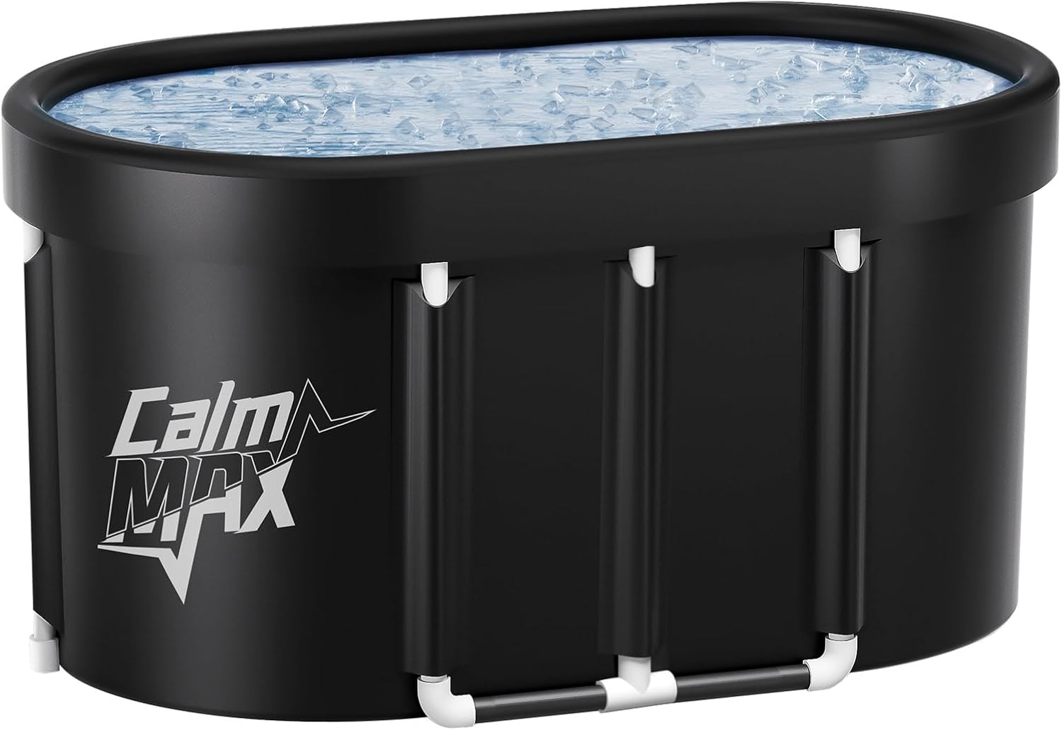 CalmMax Oval Ice Bath Tub for Athletes XL Portable Cold Plunge Tub for Cold Water Therapy Ice Baths at Home Outdoor Gym