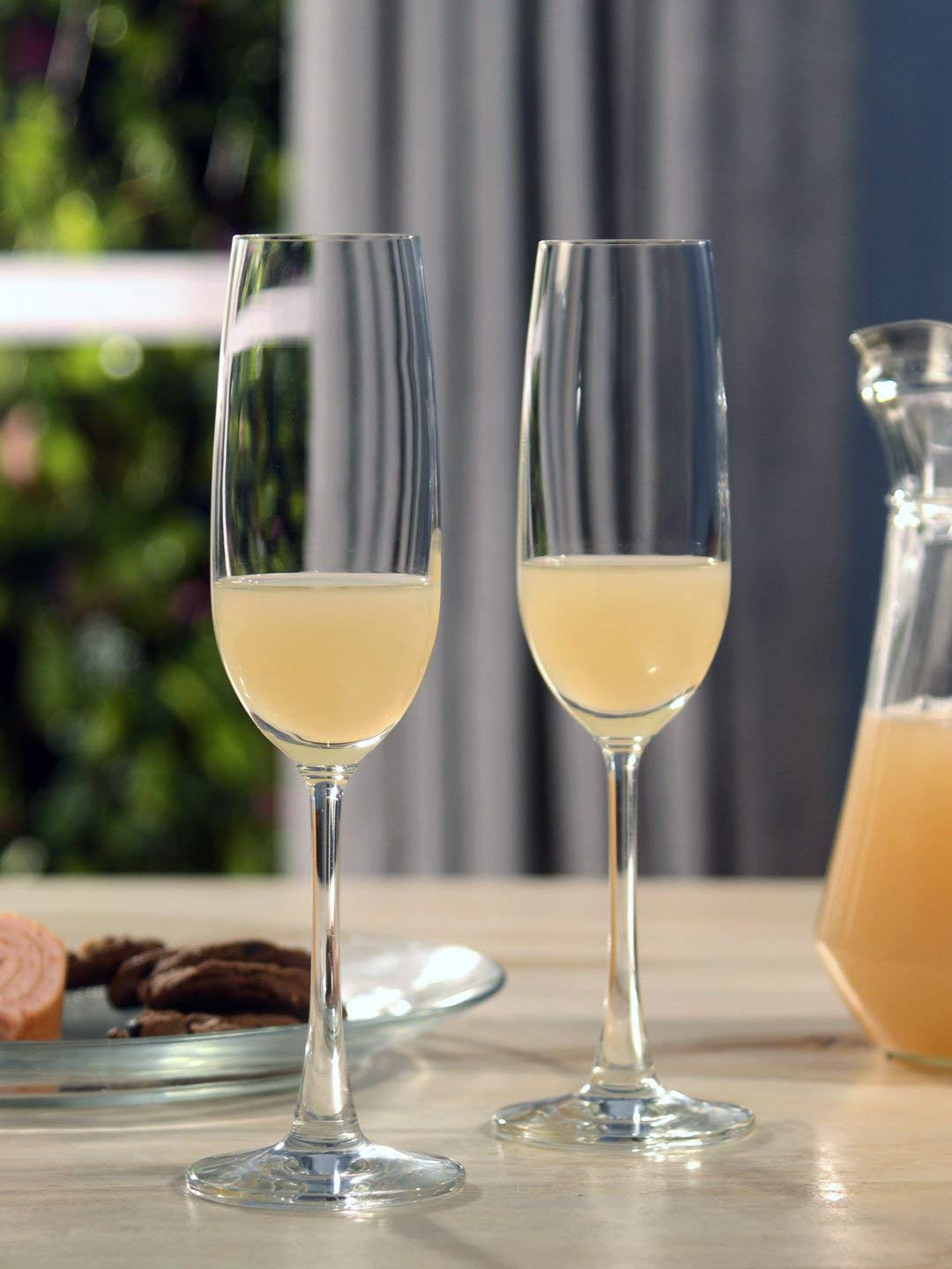 TAGROCK Flute Lexiton Champagne White Wine Glass, 210Ml - Set of 2 - Image 4 thumbnail