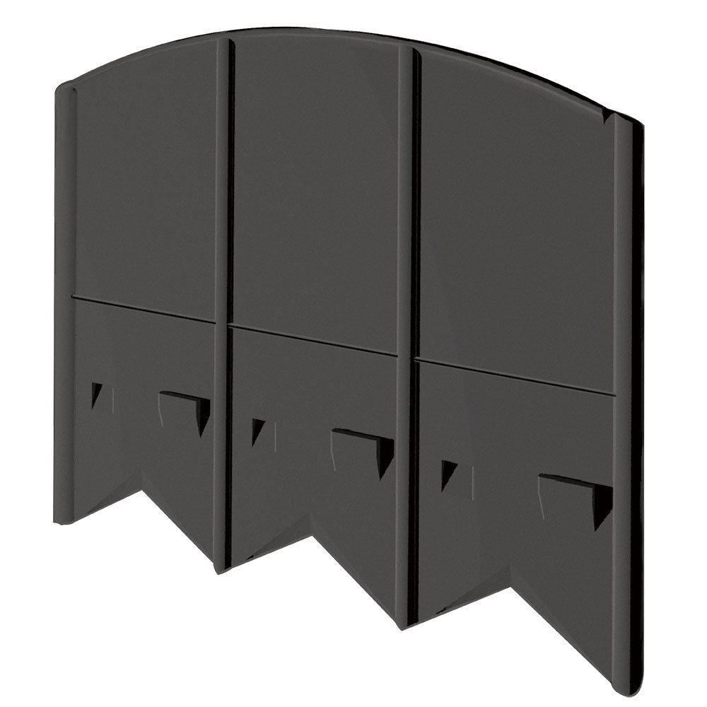 20' Choppers Heavy-Duty Hammer-in Edging - Corner and T Connectors Included - Black