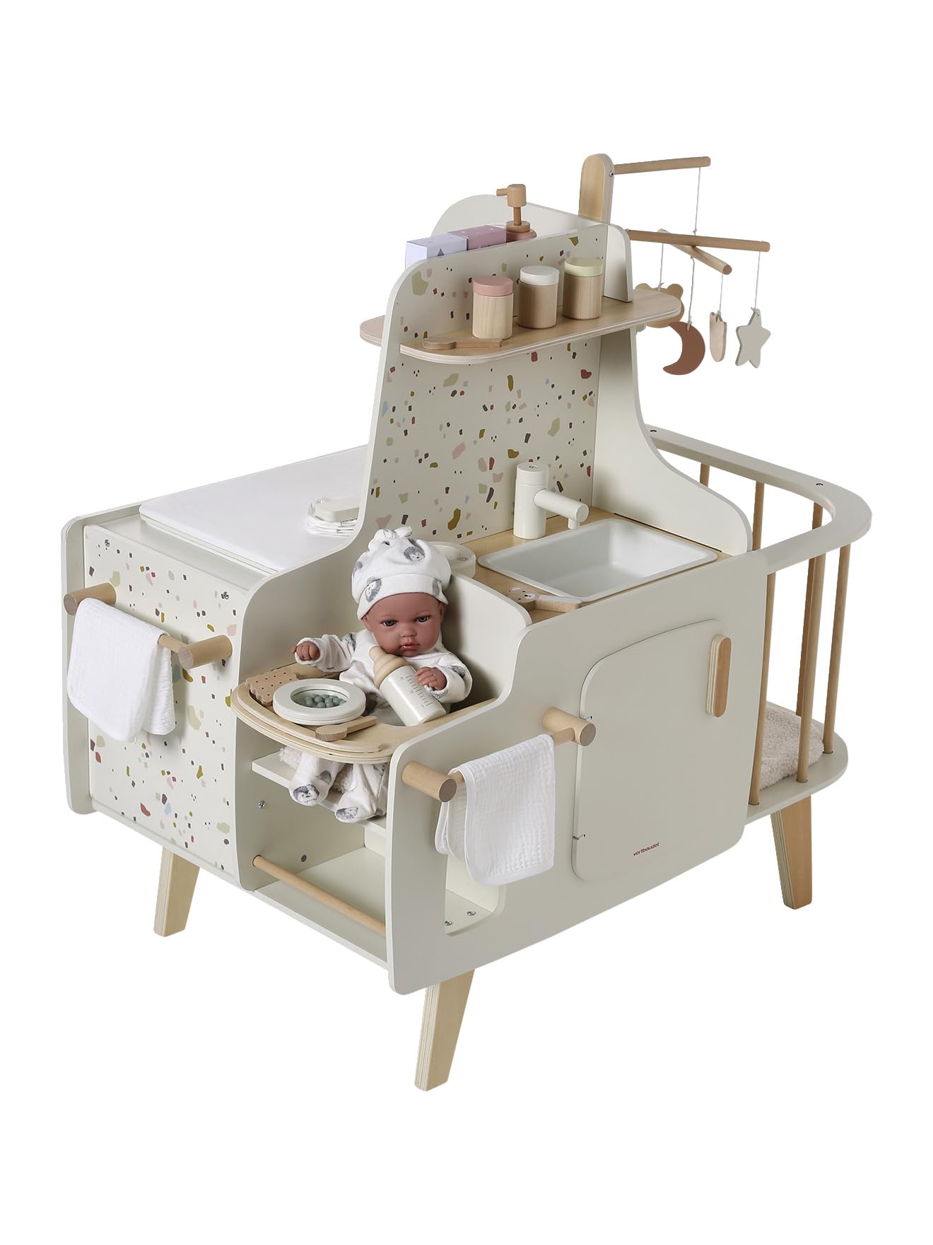 VERTBAUDET Nurserie poupon en bois FSC® blanc TU
