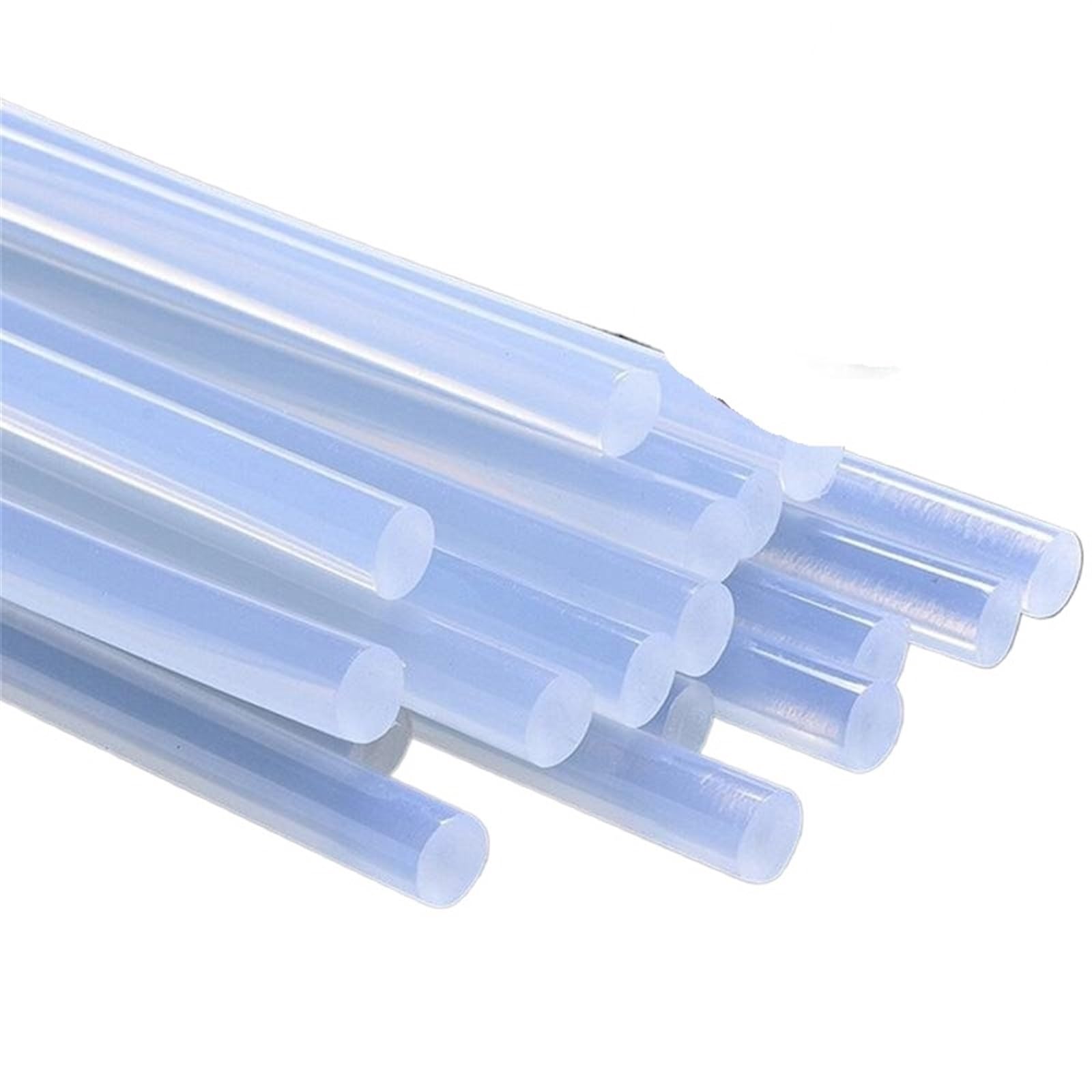 7/11mm *100mm 50 pezzi Stick di colla a caldo Stick di colla di piccole dimensioni Adatti for utensili a caldo Fai da te Artigianato Decorazione della casa Riparazione(7mmX100mm)
